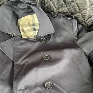 Burberry Black Pea Coat